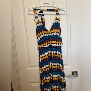 Y2K Colorful Halter Dress